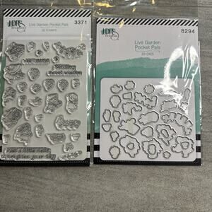 LDRS Creative Live Garden Pocket Pals 29 Dies & 32 Stamp Set NEW